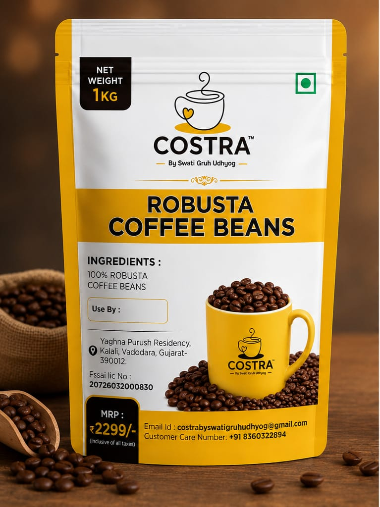 COSTRA Robusta Coffee Beans 1KG - COSTRA Coffee Blend (1KG)